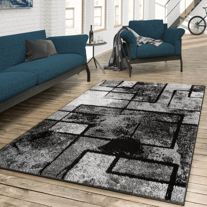 17 Stories Kerttu Performance Gray Rug & Reviews Wayfair